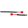KINKgear Bâillon en silicone Zen Open Noir-Rouge